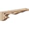 Ekena Millwork 6"W x 36"D x 12"H Thin Sheridan Rough Cedar Woodgrain TimberThane Corbel, Primed Tan CORUR06X36X12SHERCPR - alternate 1